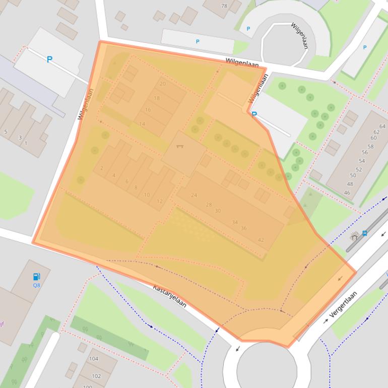 Kaart van postcodegebied 6921HH.