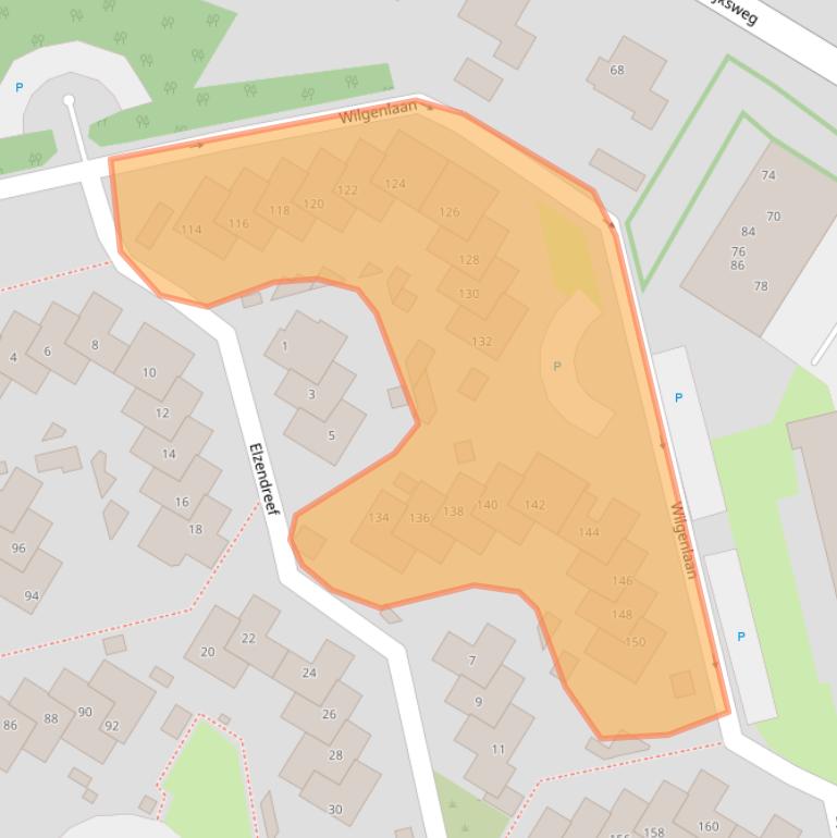 Kaart van postcodegebied 6921HL.