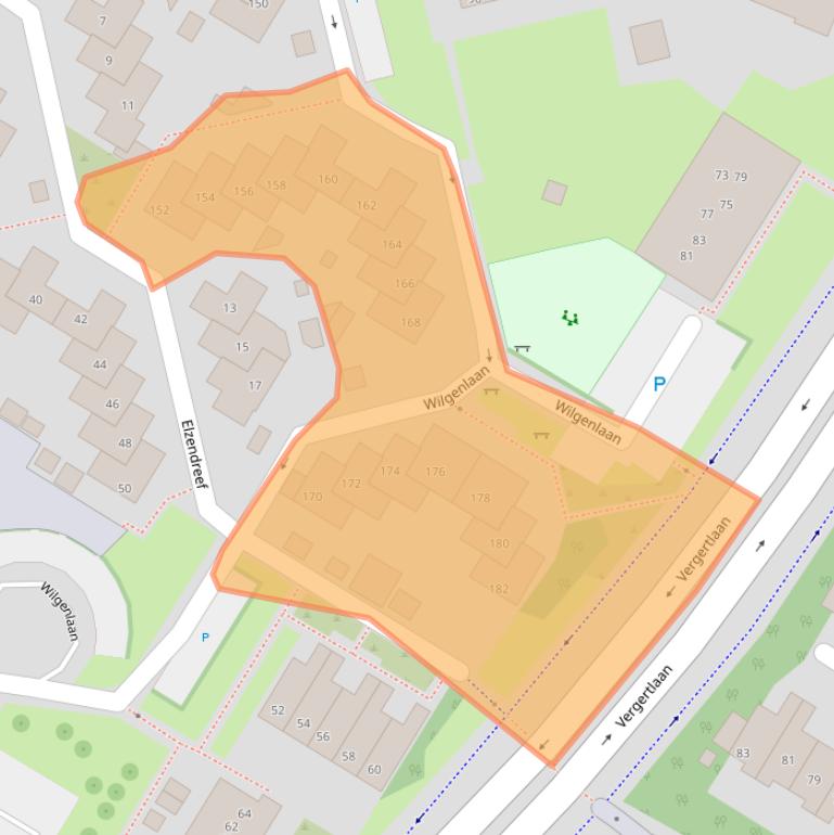 Kaart van postcodegebied 6921HM.