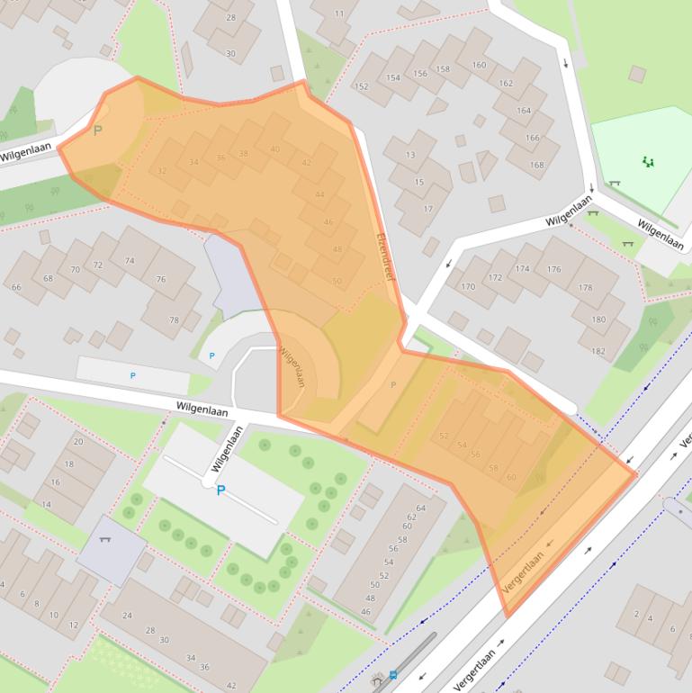 Kaart van postcodegebied 6921HR.