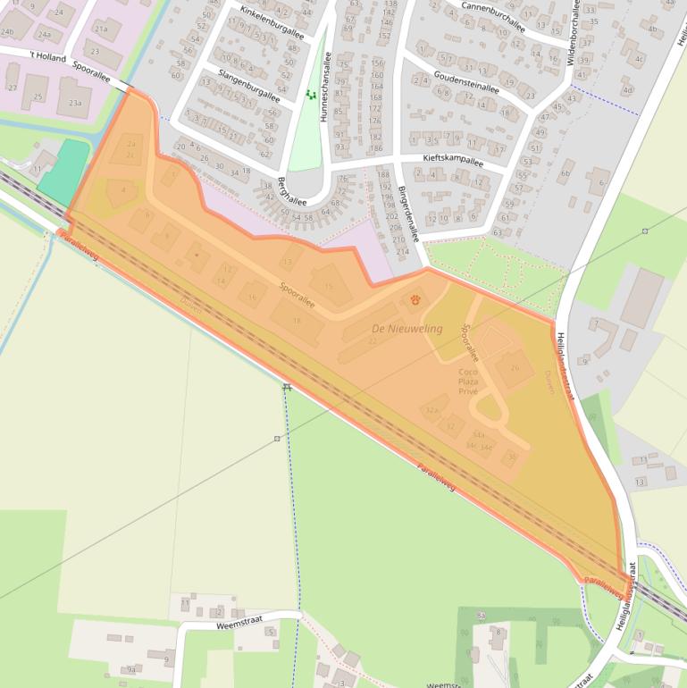 Kaart van postcodegebied 6921HZ.
