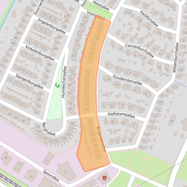 Kaart van postcodegebied 6921JP.