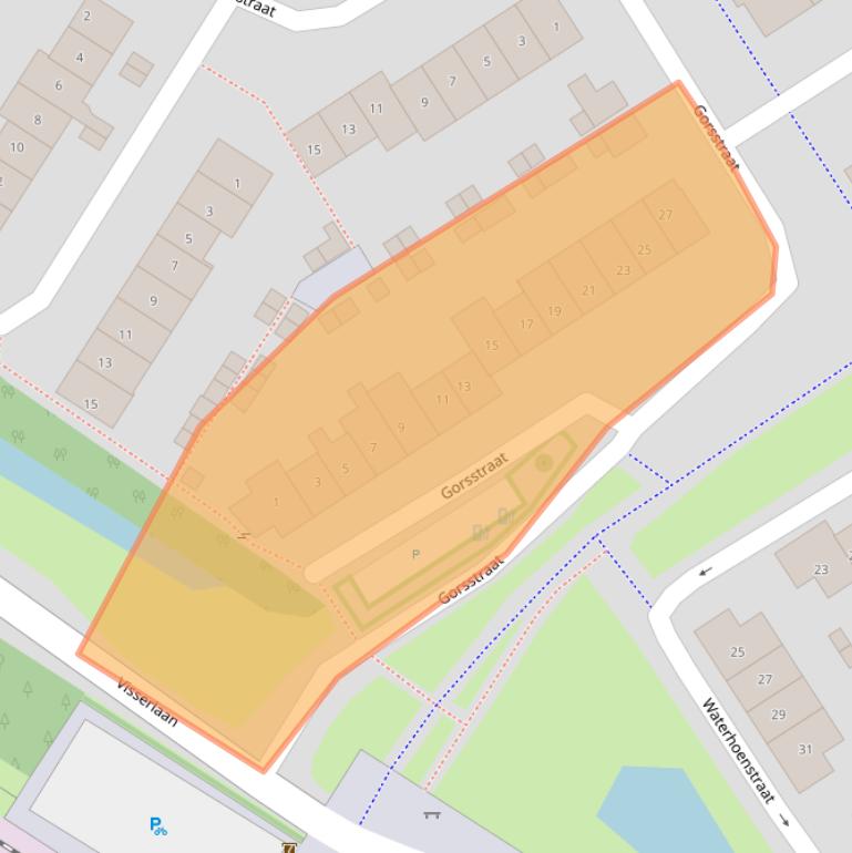 Kaart van postcodegebied 6921KA.