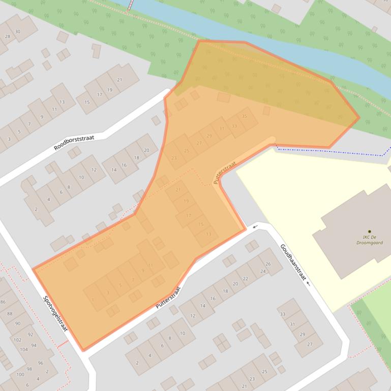 Kaart van postcodegebied 6921KD.