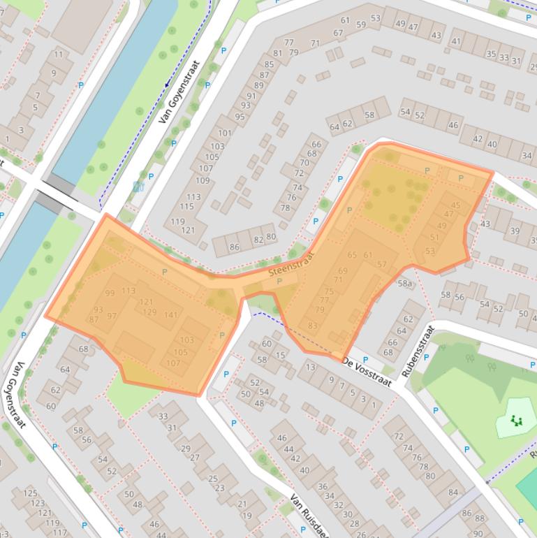 Kaart van postcodegebied 6921LB.