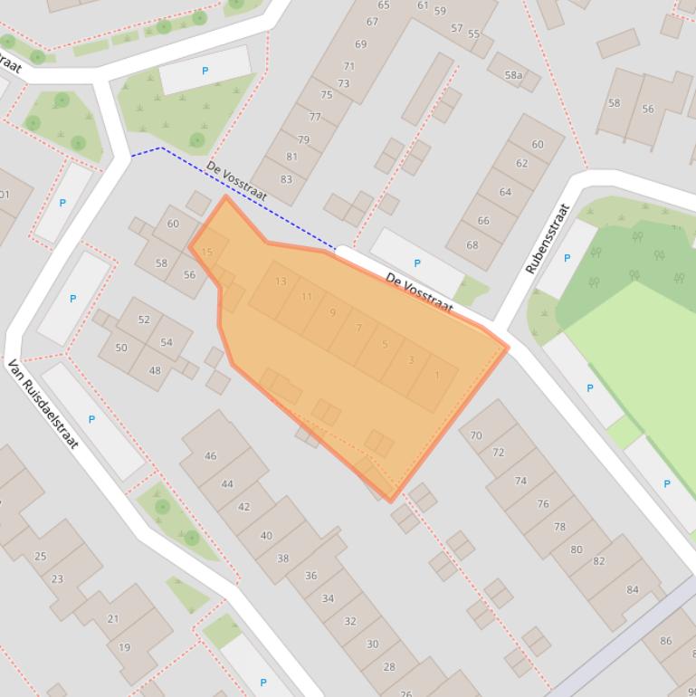 Kaart van postcodegebied 6921LM.