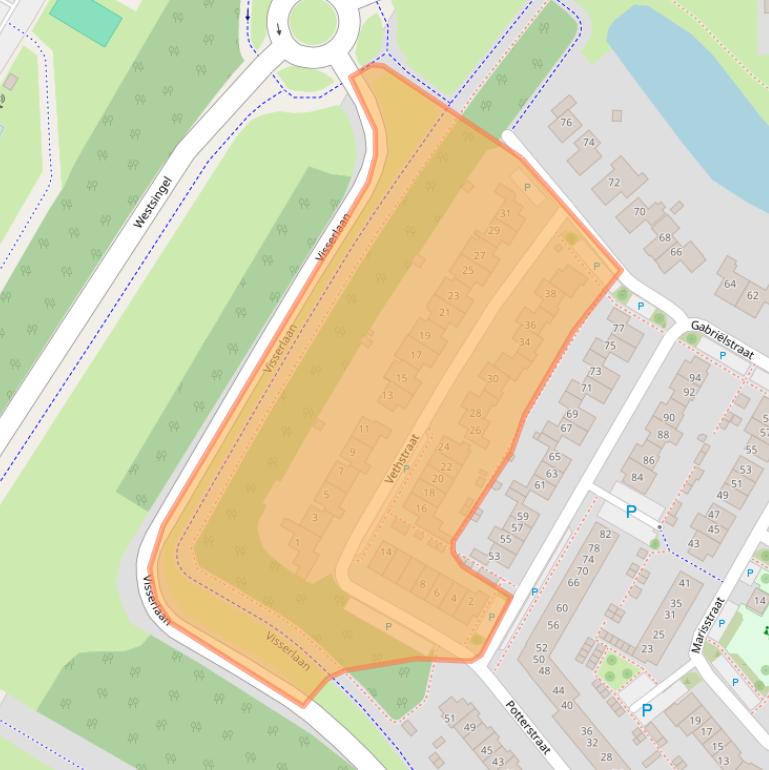 Kaart van postcodegebied 6921MG.