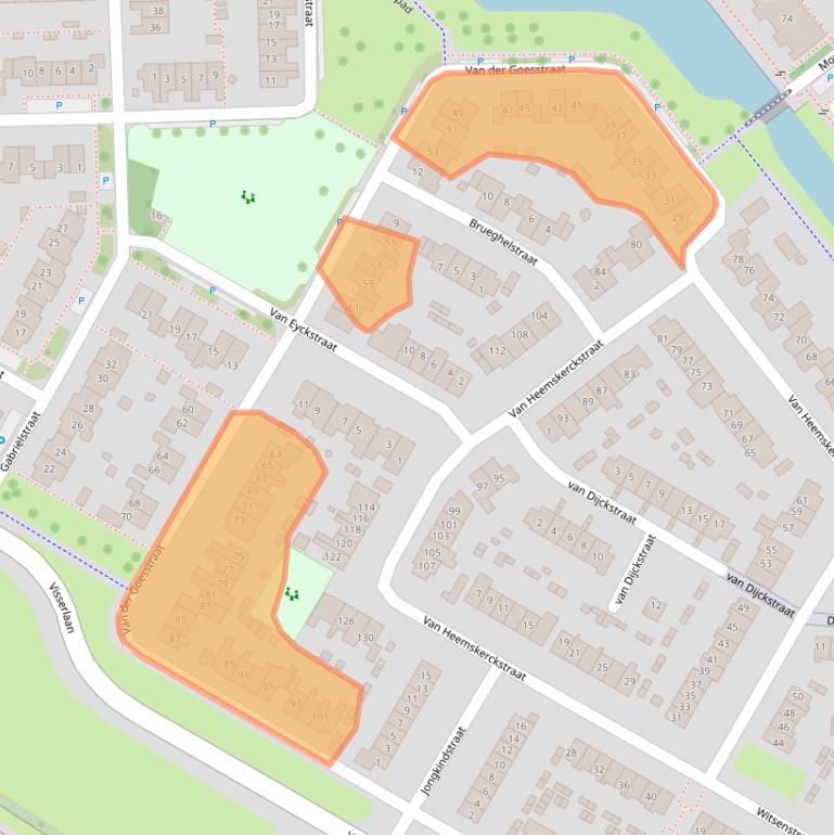 Kaart van postcodegebied 6921MK.