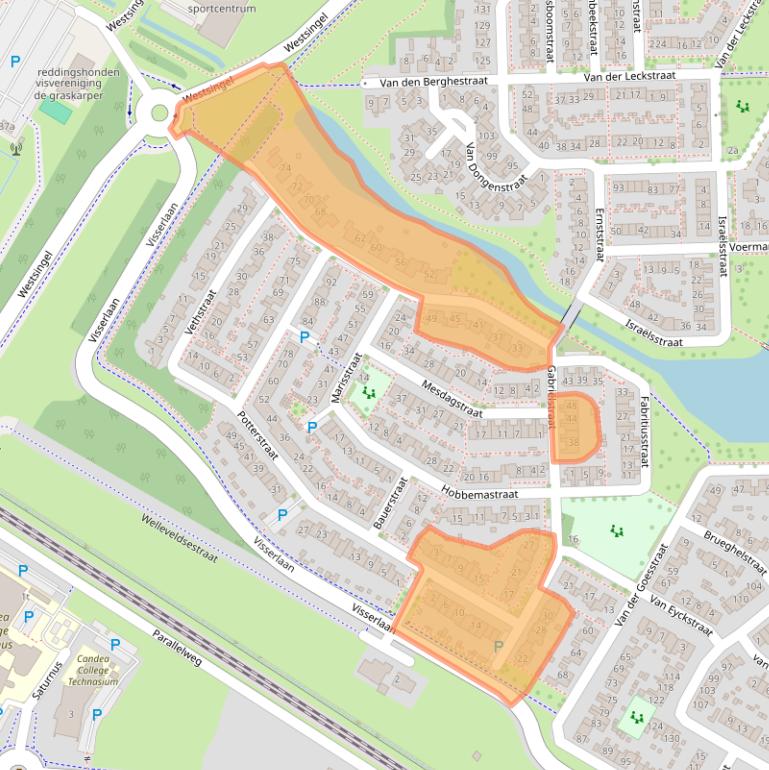 Kaart van postcodegebied 6921MS.