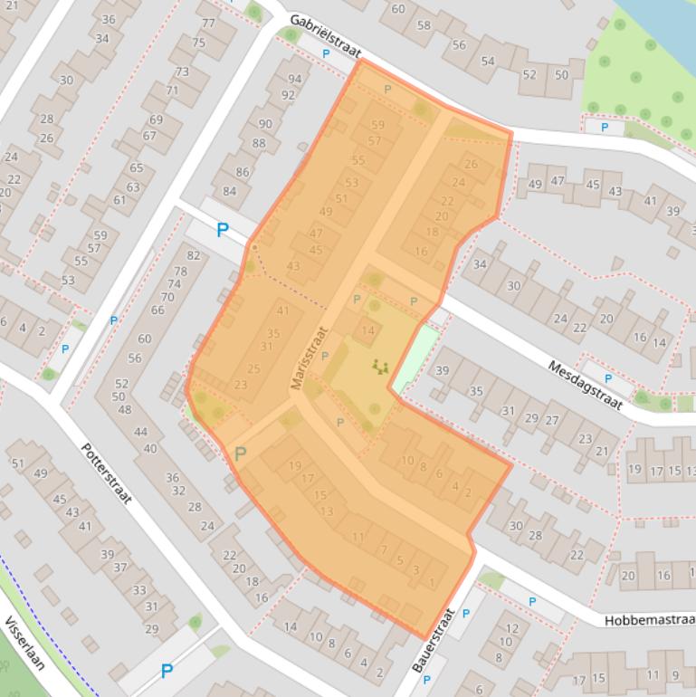 Kaart van postcodegebied 6921MT.