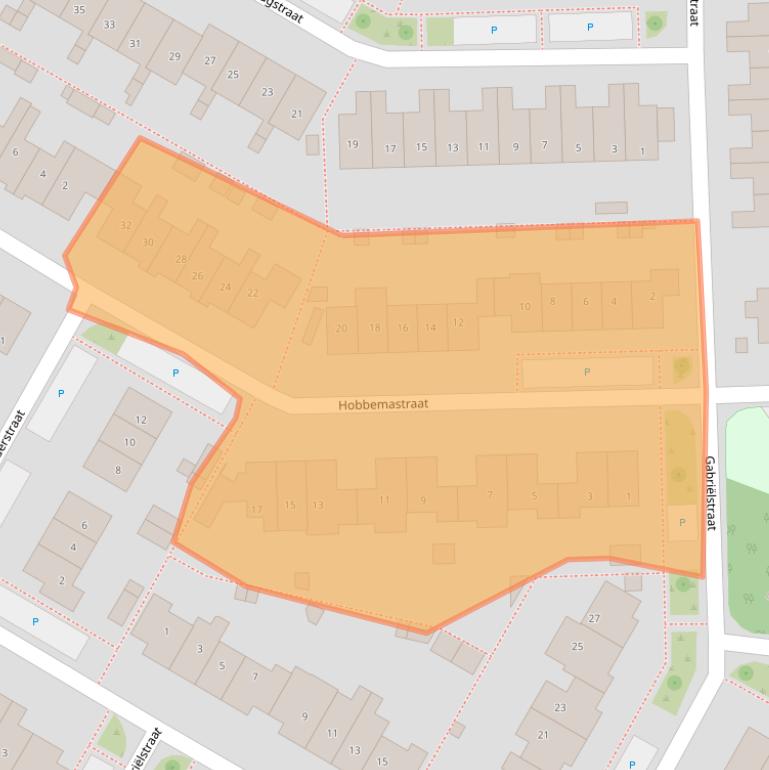 Kaart van postcodegebied 6921MZ.