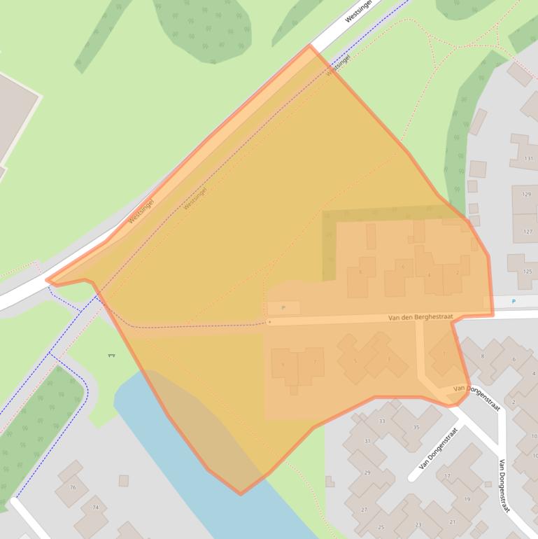 Kaart van postcodegebied 6921NL.