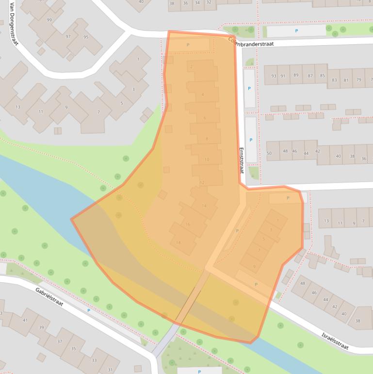 Kaart van postcodegebied 6921NN.