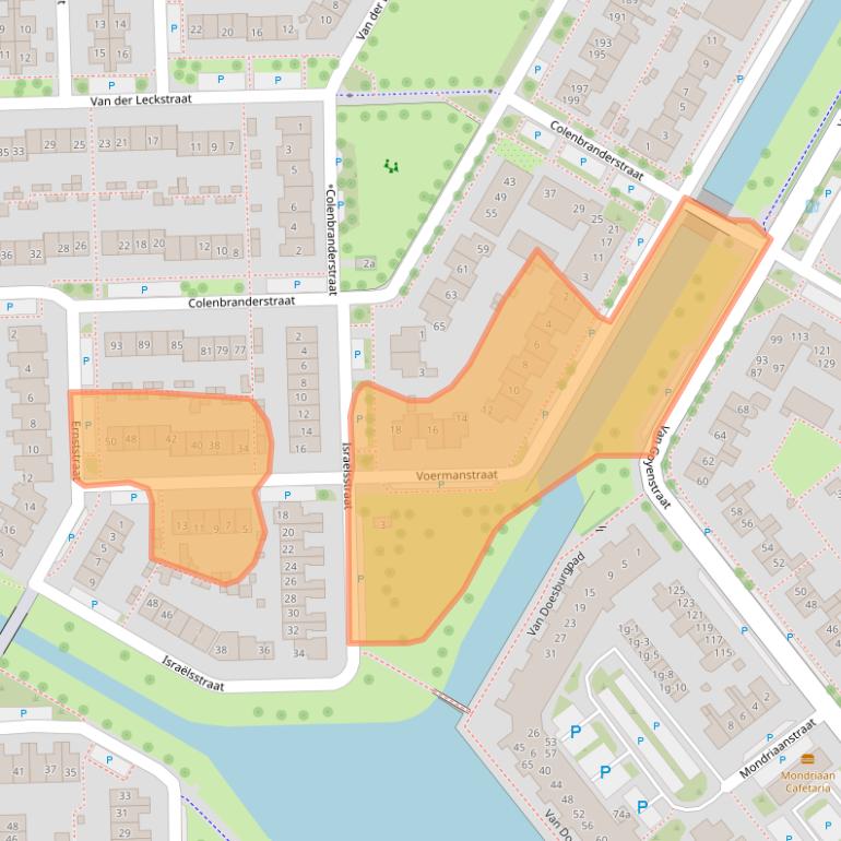 Kaart van postcodegebied 6921NP.