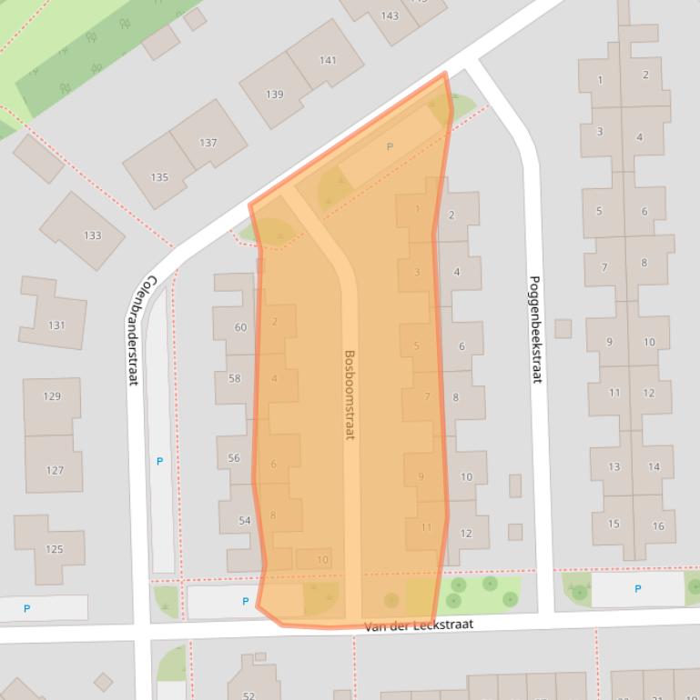 Kaart van postcodegebied 6921NX.