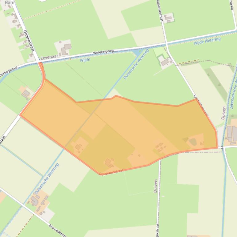 Kaart van postcodegebied 6921PB.