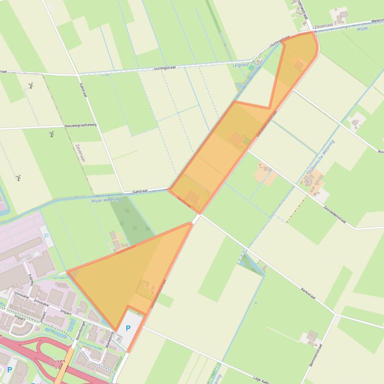 Kaart van postcodegebied 6921PG.