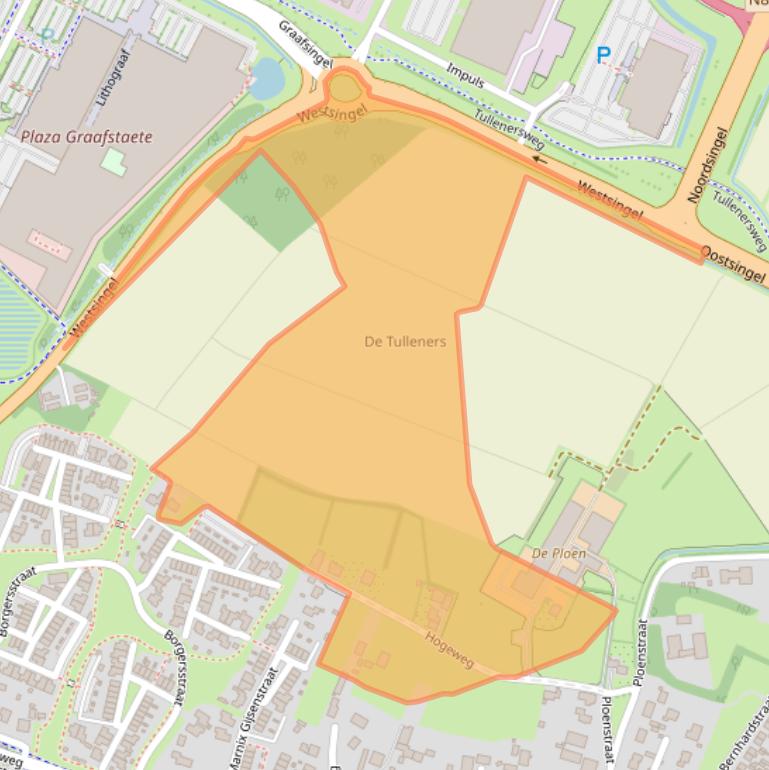 Kaart van postcodegebied 6921PP.