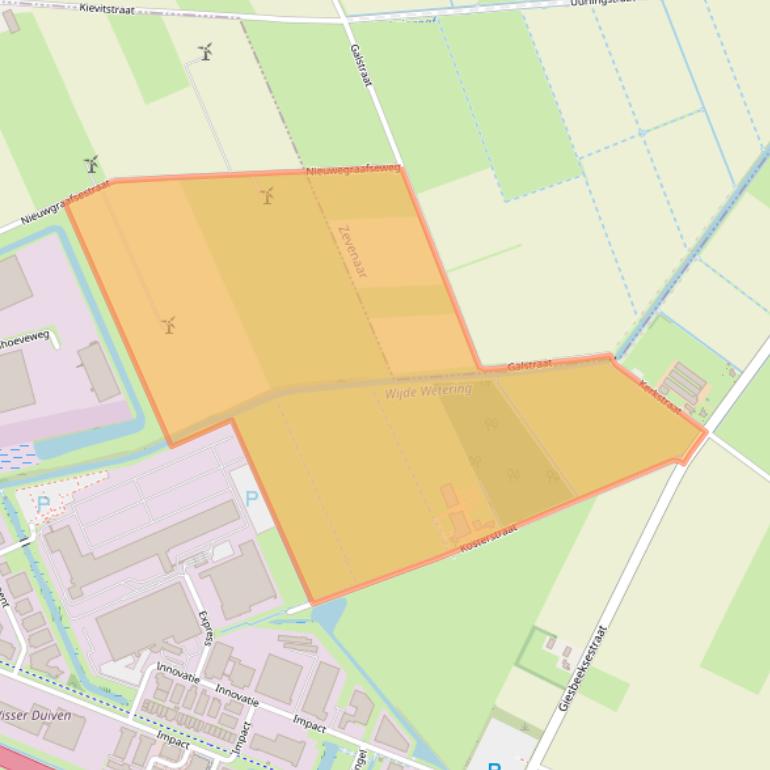 Kaart van postcodegebied 6921RM.