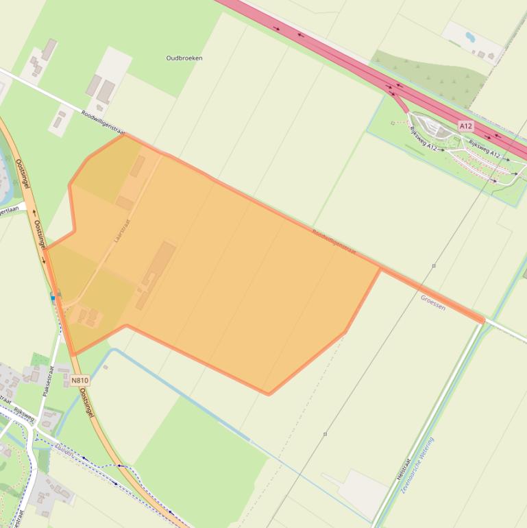 Kaart van postcodegebied 6921RP.