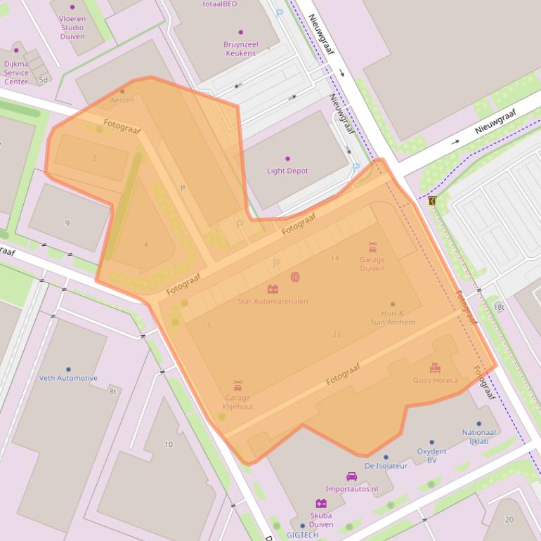 Kaart van postcodegebied 6921RR.