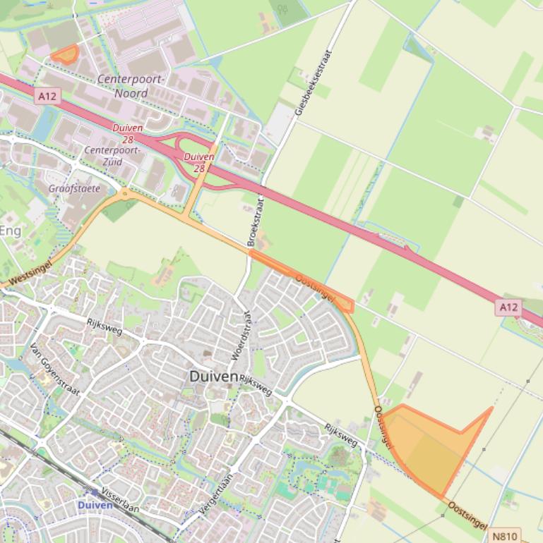 Kaart van postcodegebied 6921RV.