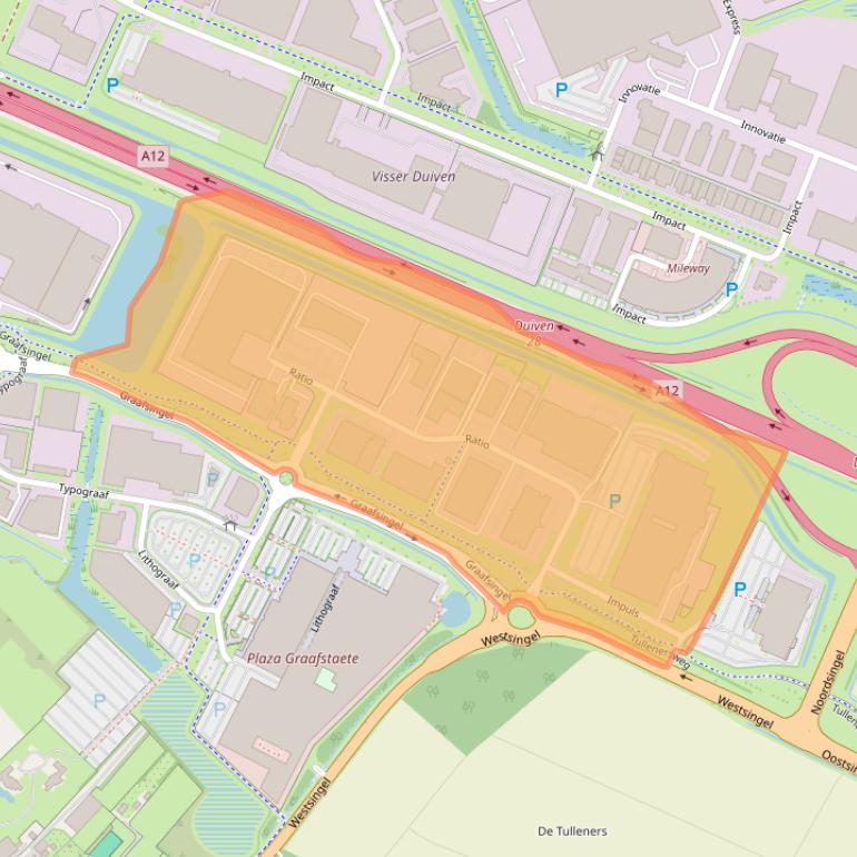 Kaart van postcodegebied 6921RW.