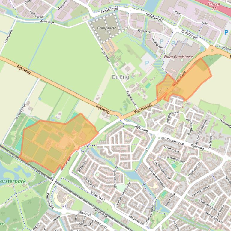 Kaart van postcodegebied 6921RX.