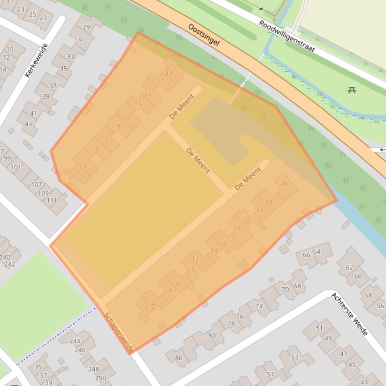 Kaart van postcodegebied 6921SE.