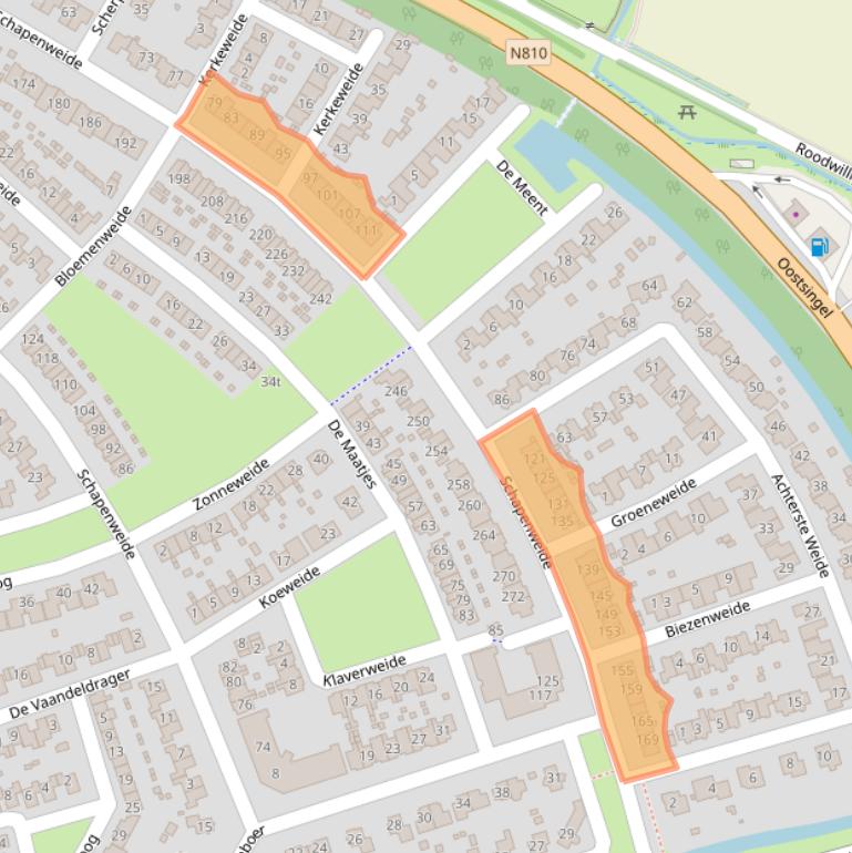 Kaart van postcodegebied 6921SM.