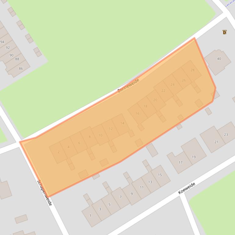 Kaart van postcodegebied 6921SV.