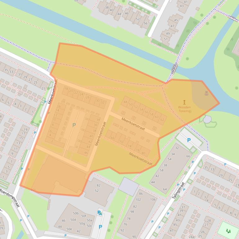 Kaart van postcodegebied 6921VW.