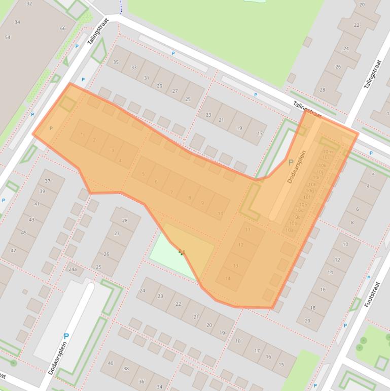 Kaart van postcodegebied 6921VX.