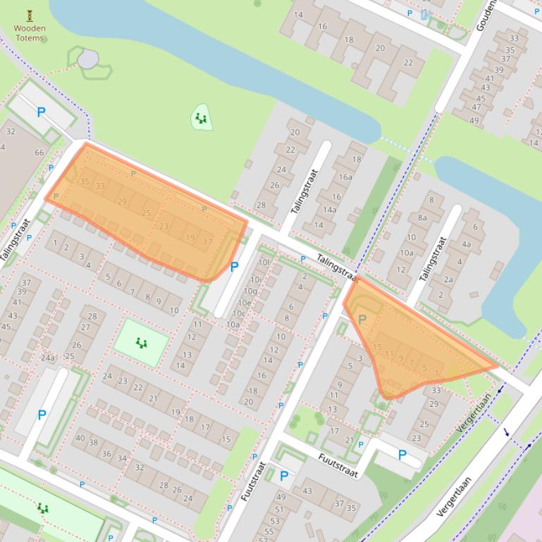 Kaart van postcodegebied 6921WB.