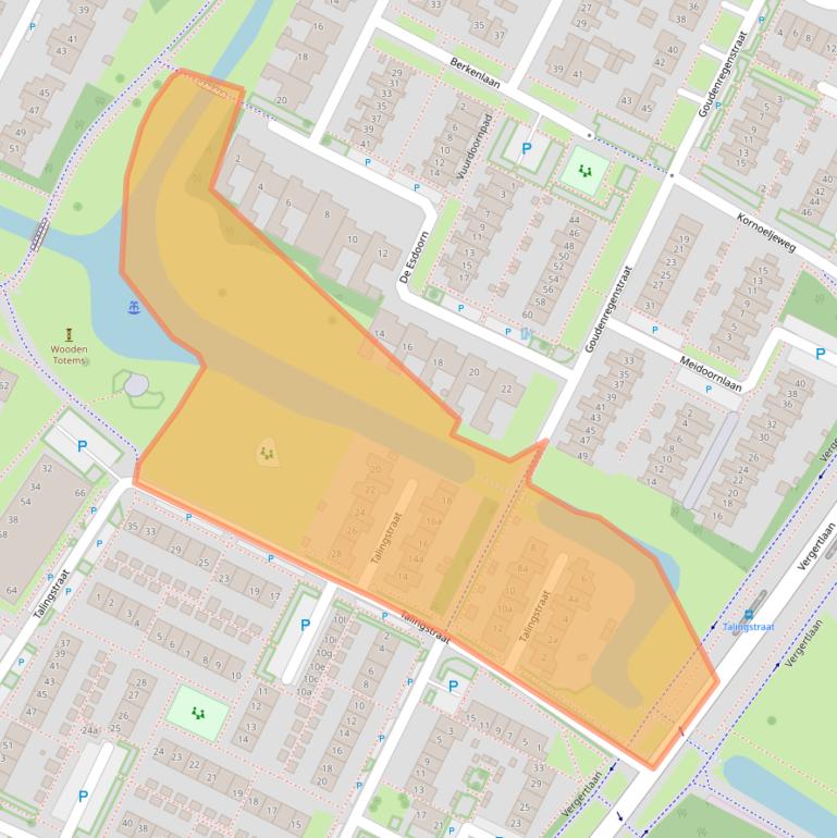 Kaart van postcodegebied 6921WD.