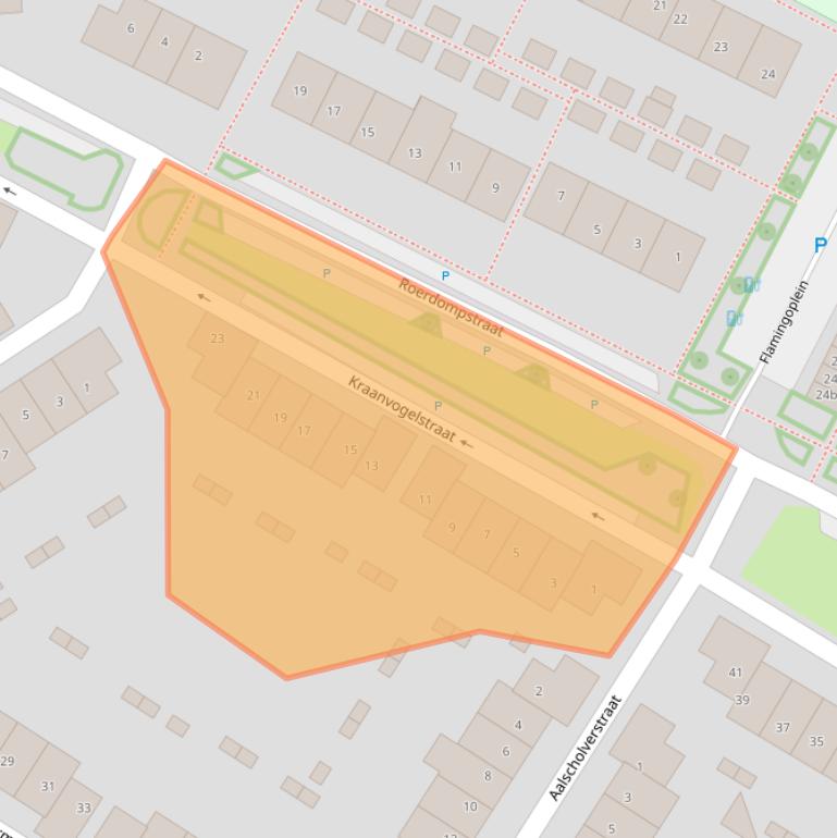 Kaart van postcodegebied 6921WS.