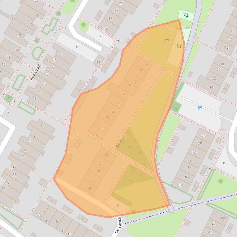 Kaart van postcodegebied 6921XE.
