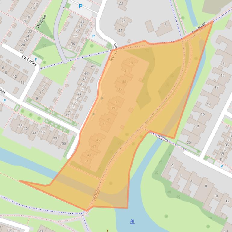 Kaart van postcodegebied 6921XK.