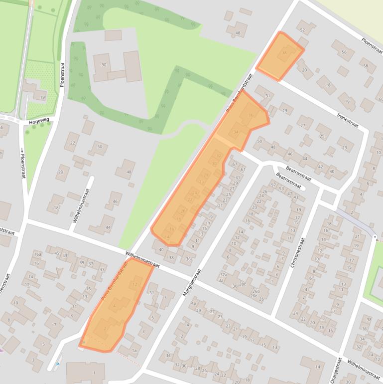 Kaart van postcodegebied 6921XW.