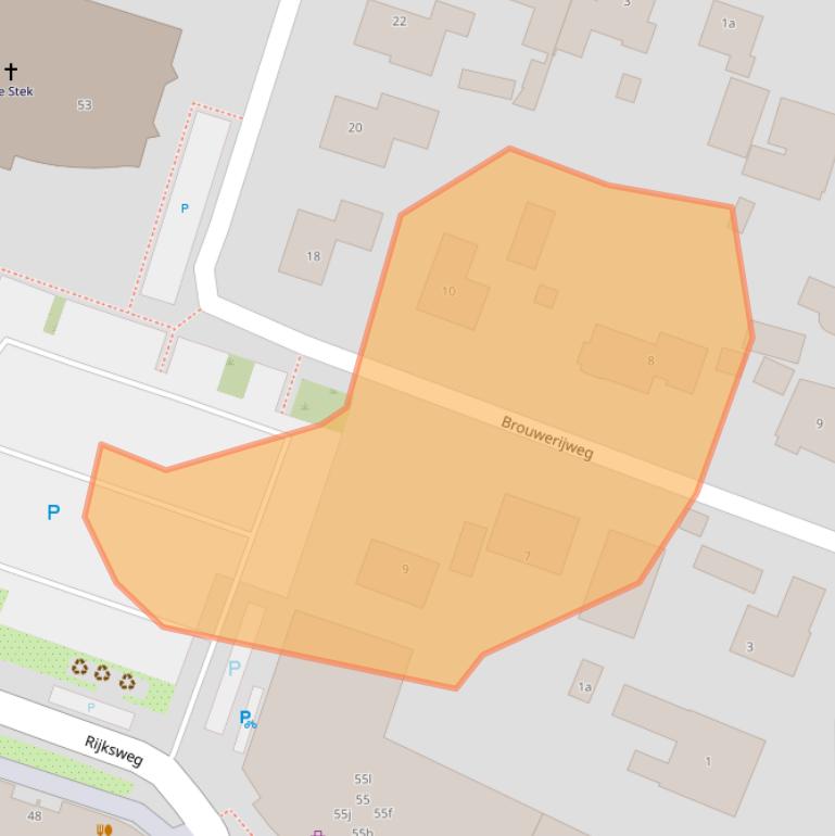 Kaart van postcodegebied 6921ZR.