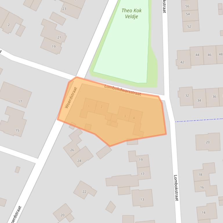 Kaart van postcodegebied 6921ZV.