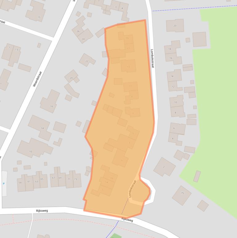 Kaart van postcodegebied 6921ZW.