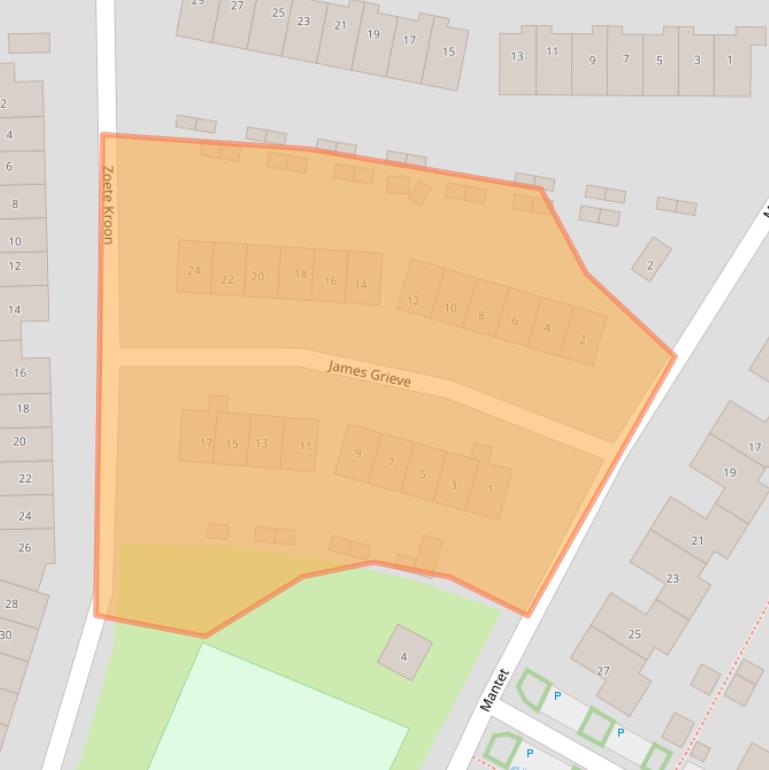 Kaart van postcodegebied 6922AZ.