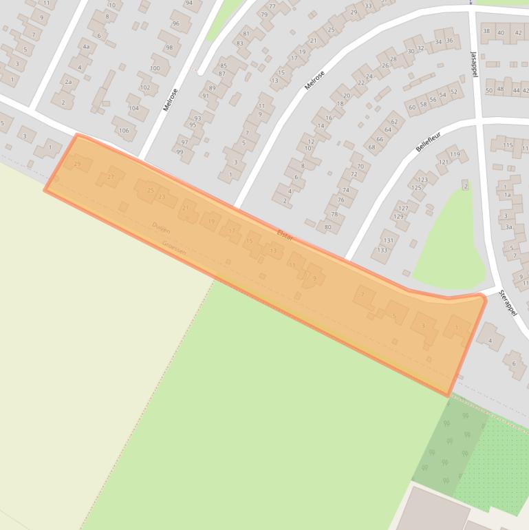 Kaart van postcodegebied 6922BG.