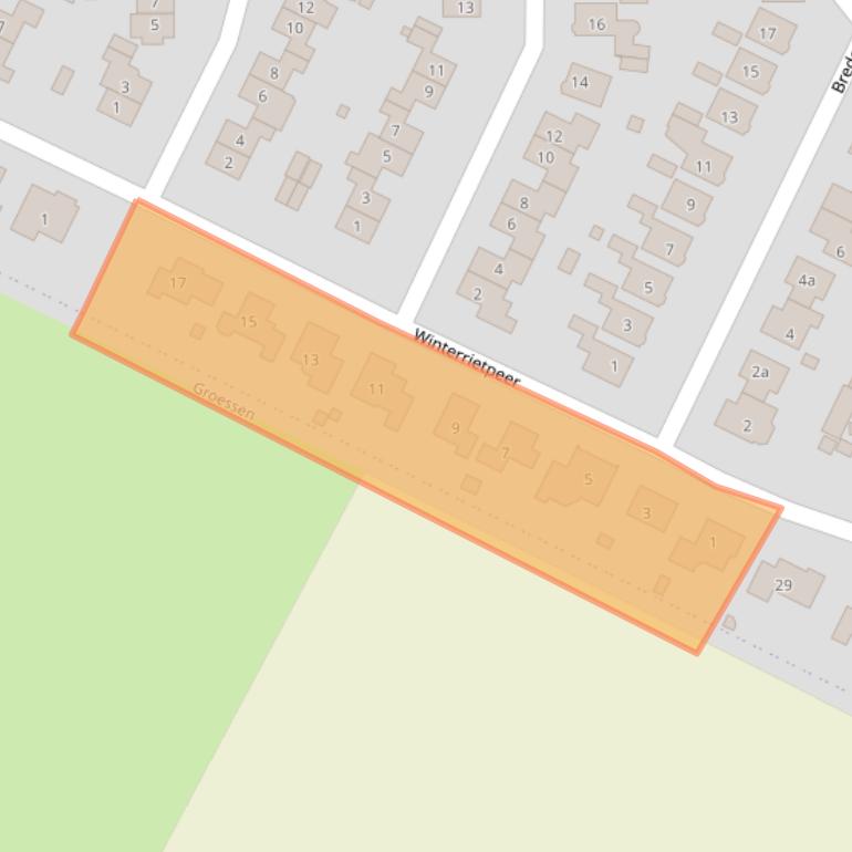 Kaart van postcodegebied 6922BN.