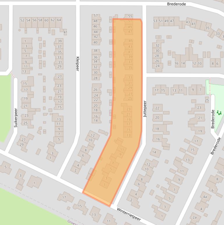 Kaart van postcodegebied 6922BR.