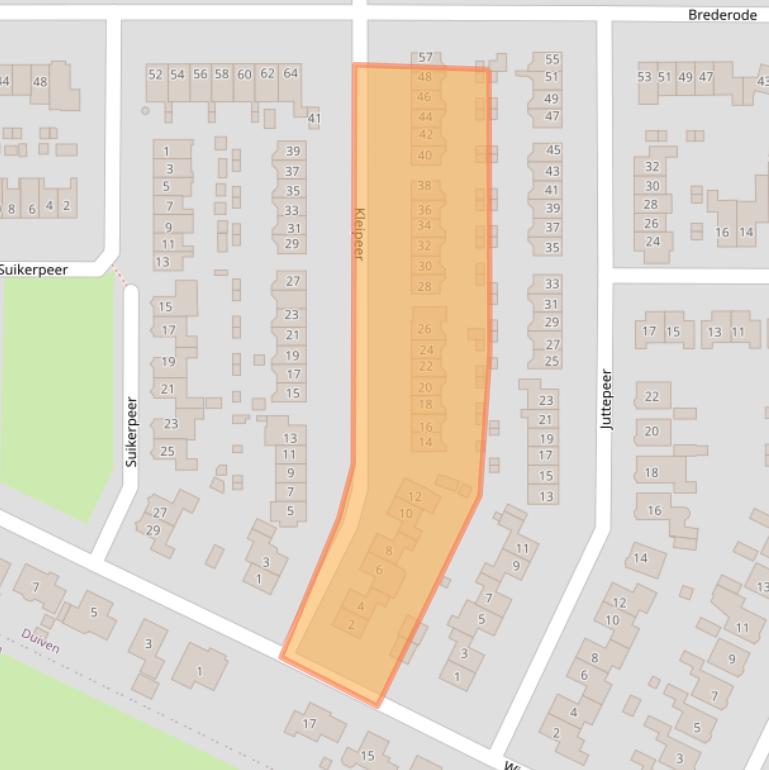 Kaart van postcodegebied 6922CB.