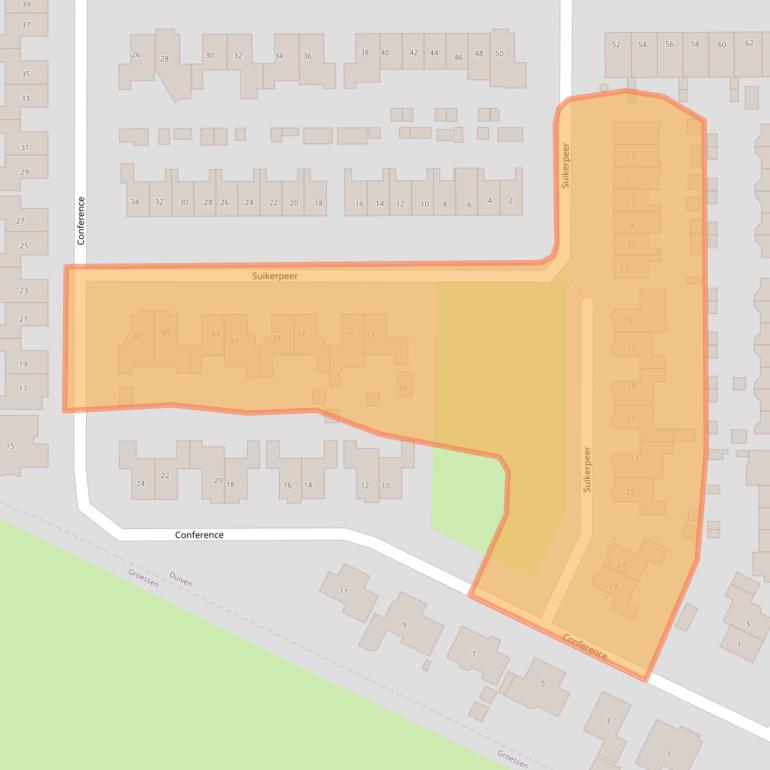 Kaart van postcodegebied 6922CG.