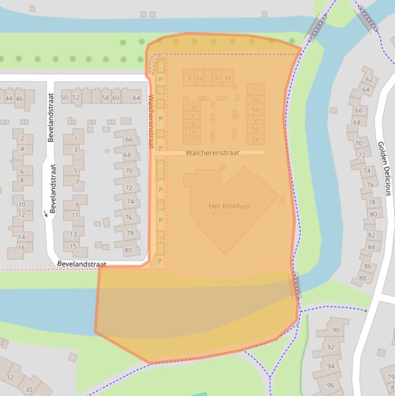 Kaart van postcodegebied 6922DB.