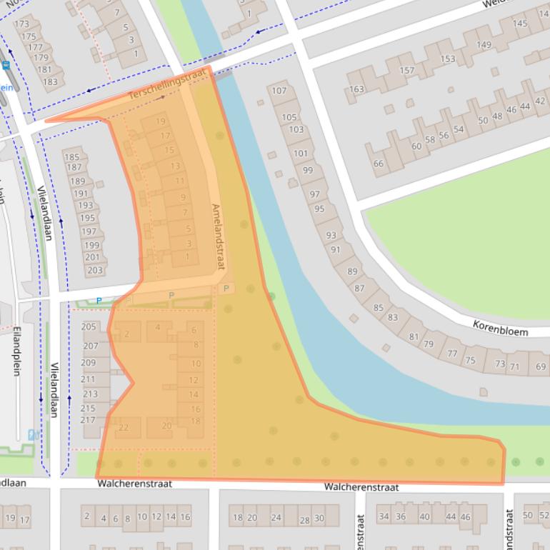 Kaart van postcodegebied 6922DK.